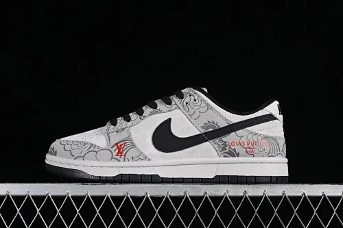 All Categories Nk SB Dunk Series Nk SB Dunk Low High-end Customized Low-top Shoes Nk SB Dunk Low Chinese Year Limited-Gray Dragon Anniversary High-end Customized Low-top Casual Shoes XP3802-330